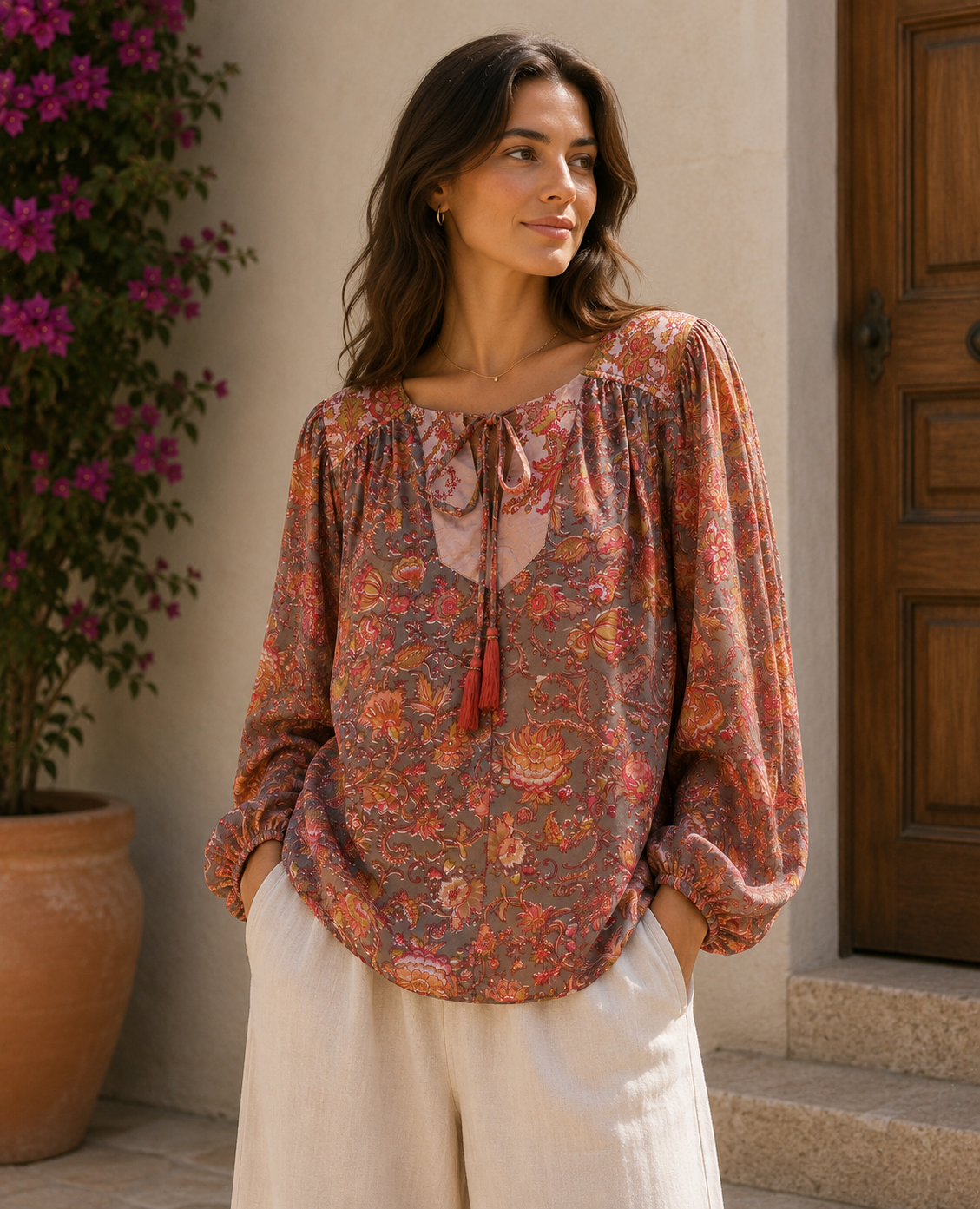 Lolita Silk Blouse 075 - M