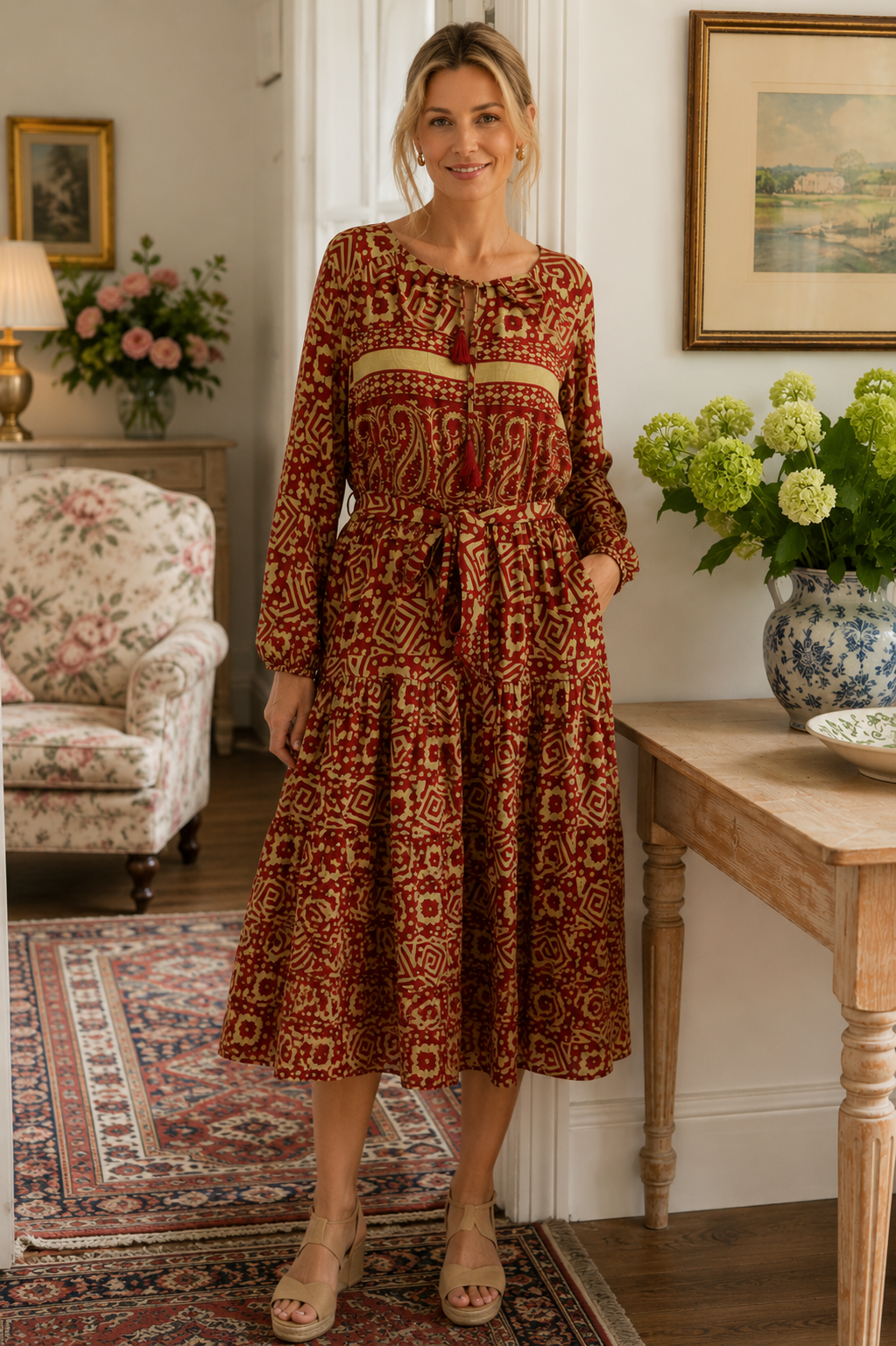 Lola Silk Dress L - 098