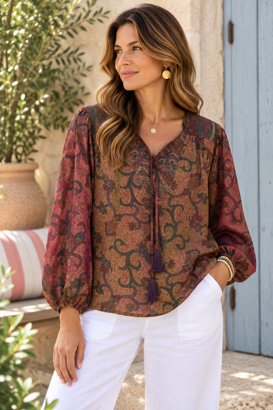 Lolita Silk Blouse 050 -  XL