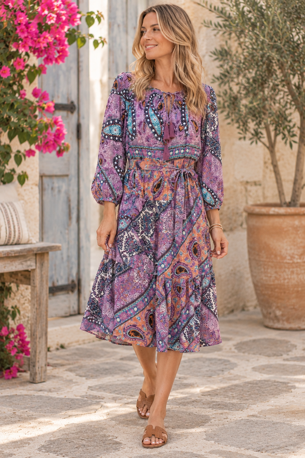 Lola Silk Dress M - 036