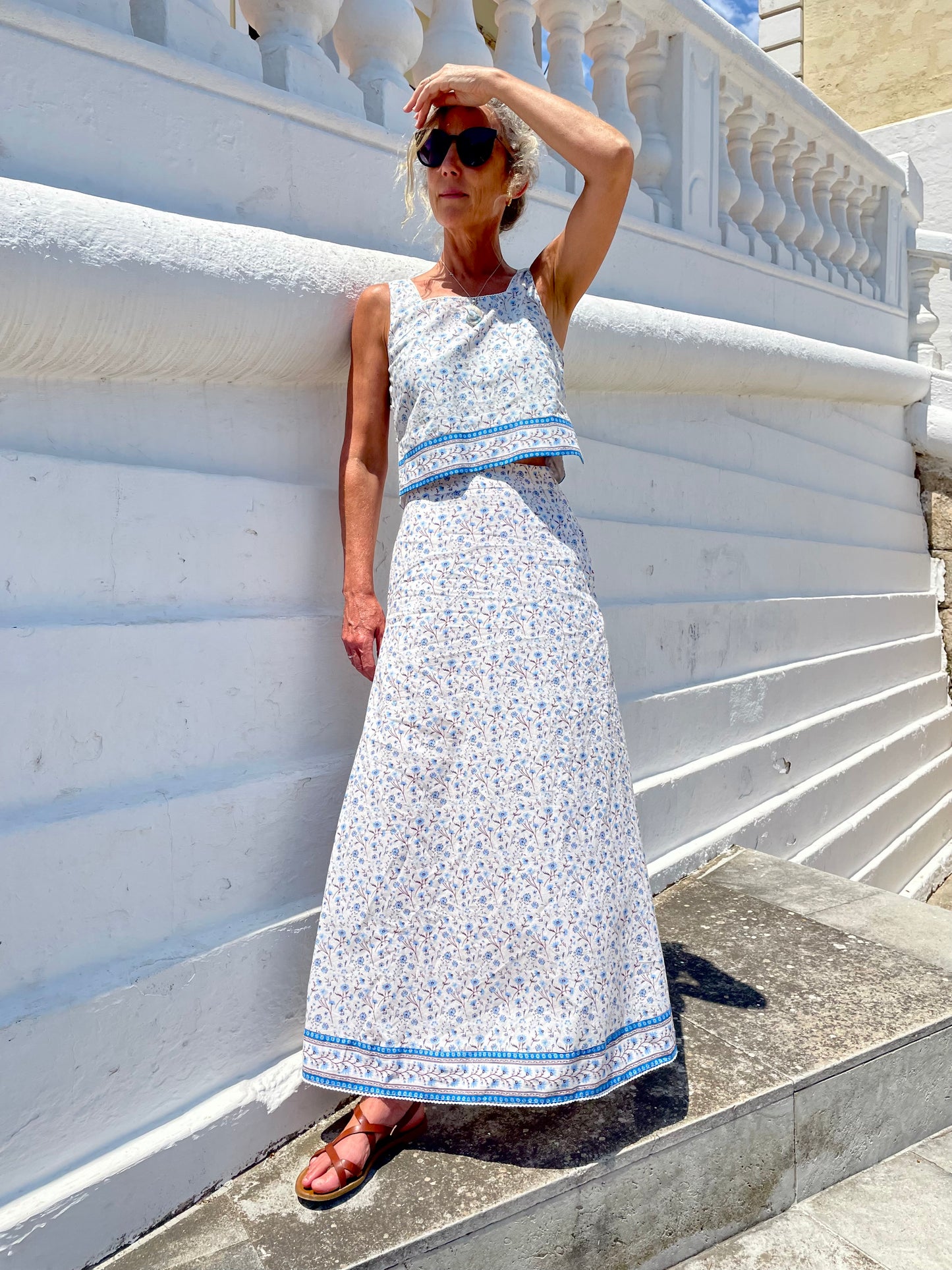 Flor del Camí Skirt - Azul
