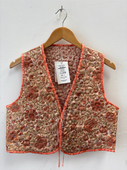 Melissa Silk Reversible Waistcoat L - 083