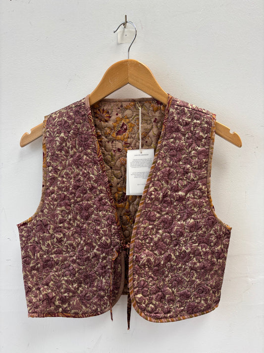 Melissa Silk Reversible Waistcoat S - 084