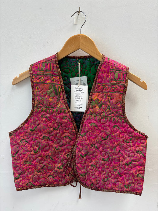 Melissa Silk Reversible Waistcoat M - 085