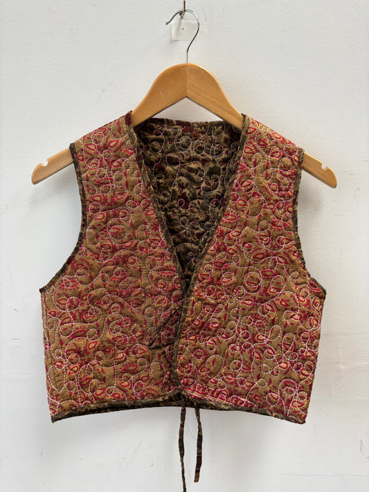 Melissa Silk Reversible Waistcoat M - 090