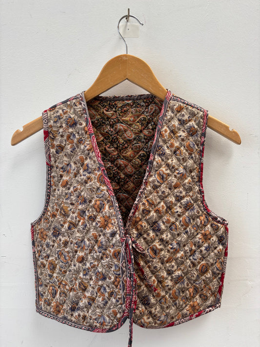 Melissa Silk Reversible Waistcoat S - 091