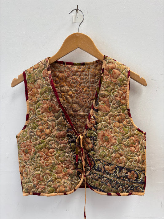 Melissa Silk Reversible Waistcoat M - 092