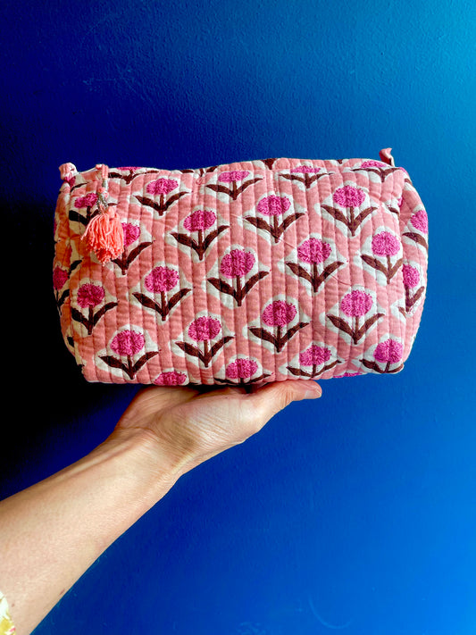 Washbag - Pink Thistle