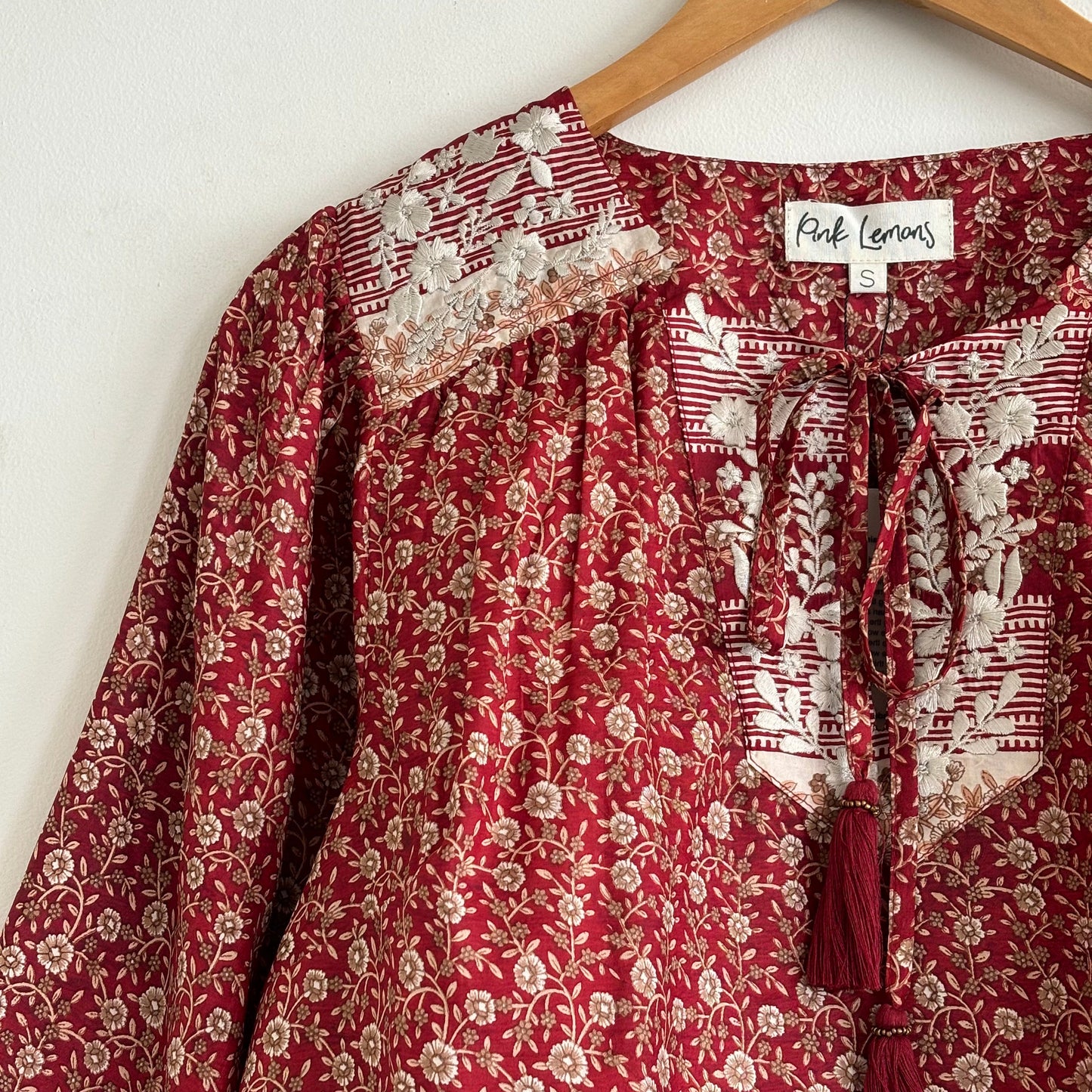 Lolita Embroidered Silk Blouse 189 - L