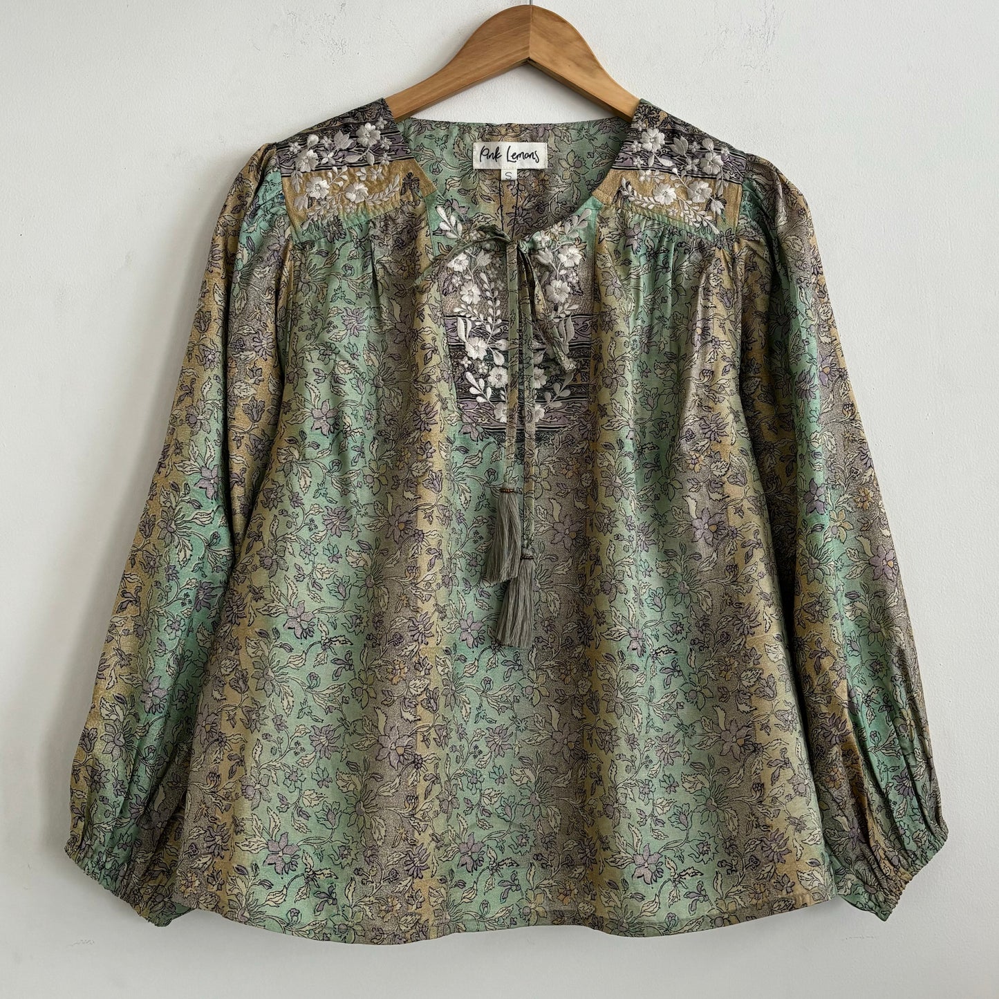 Lolita Embroidered Silk Blouse 187 - S