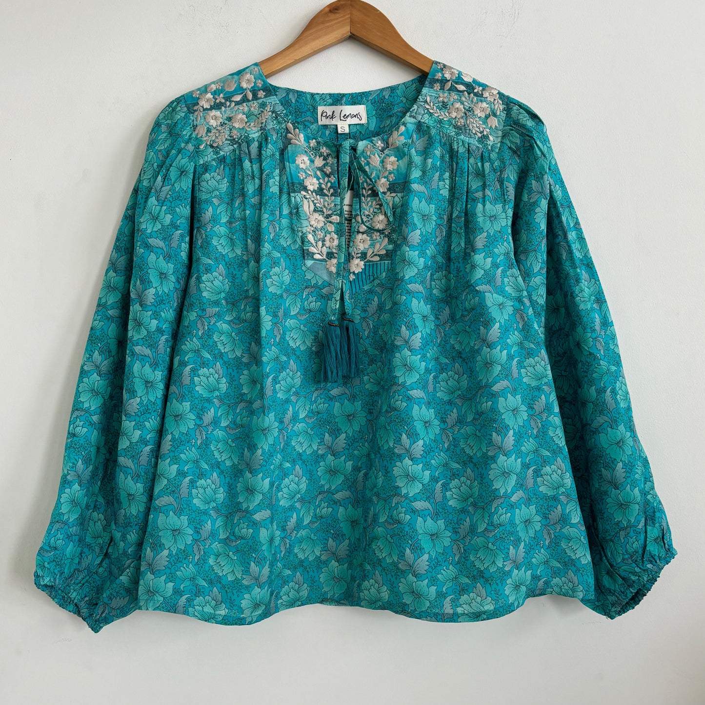 Lolita Embroidered Silk Blouse 186 - S