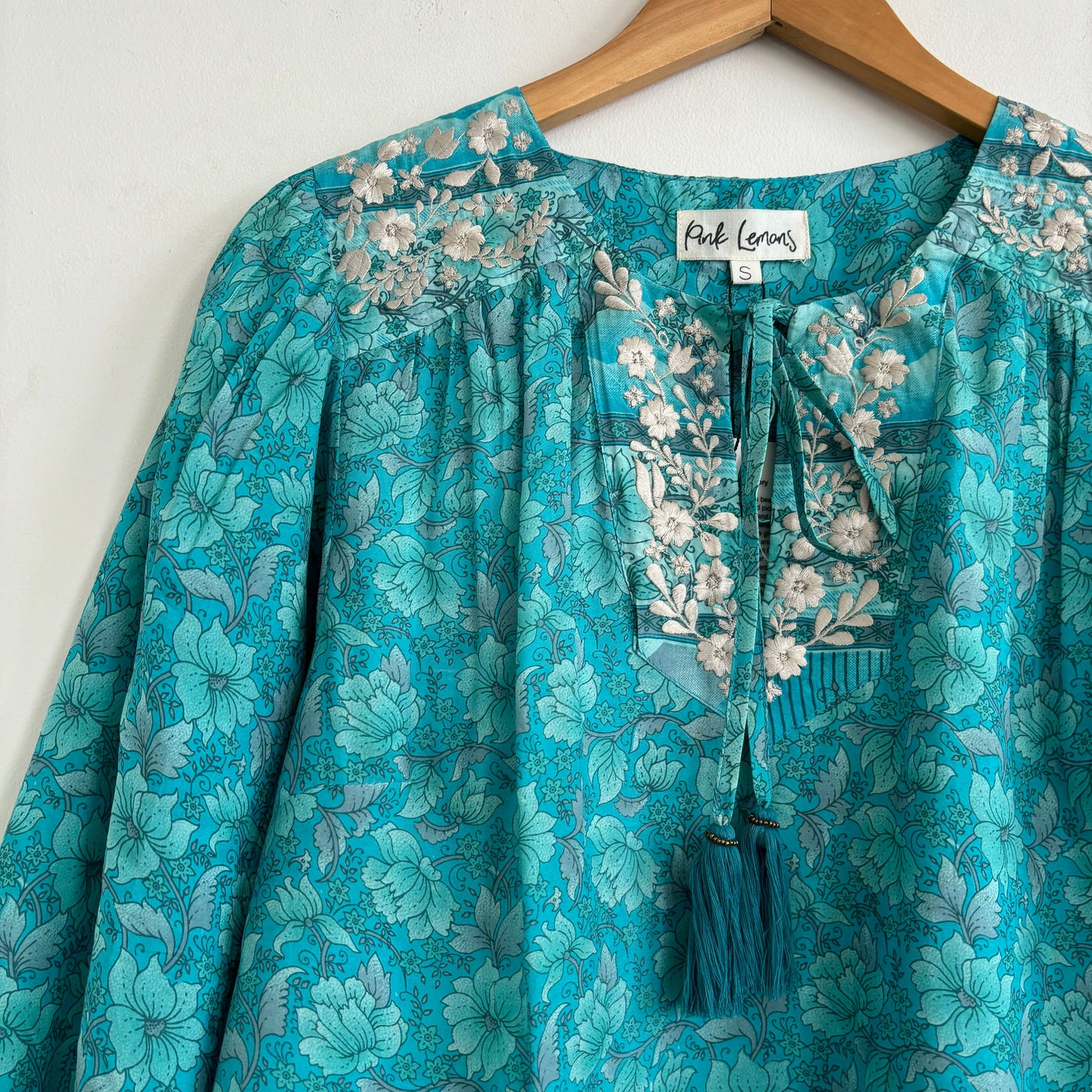 Lolita Embroidered Silk Blouse 186 - S