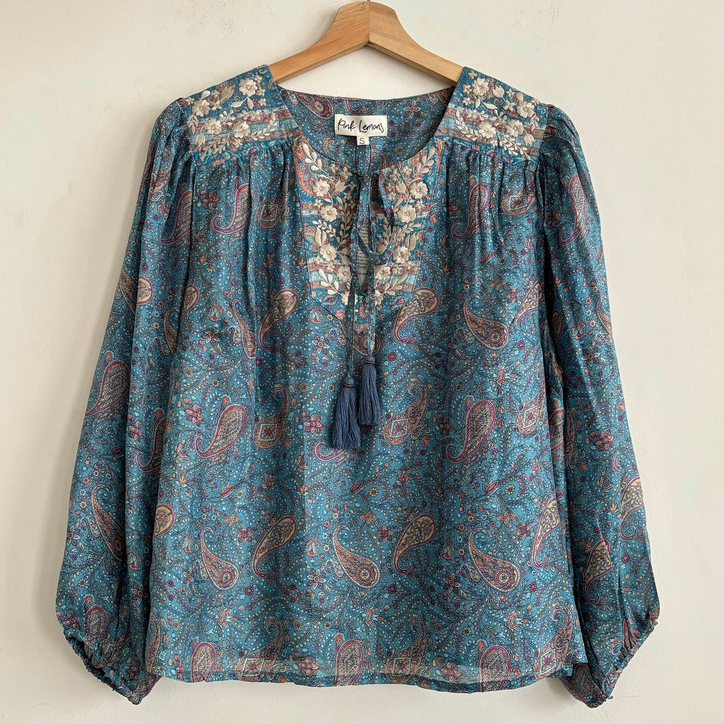 Lolita Embroidered Silk Blouse 184 - S