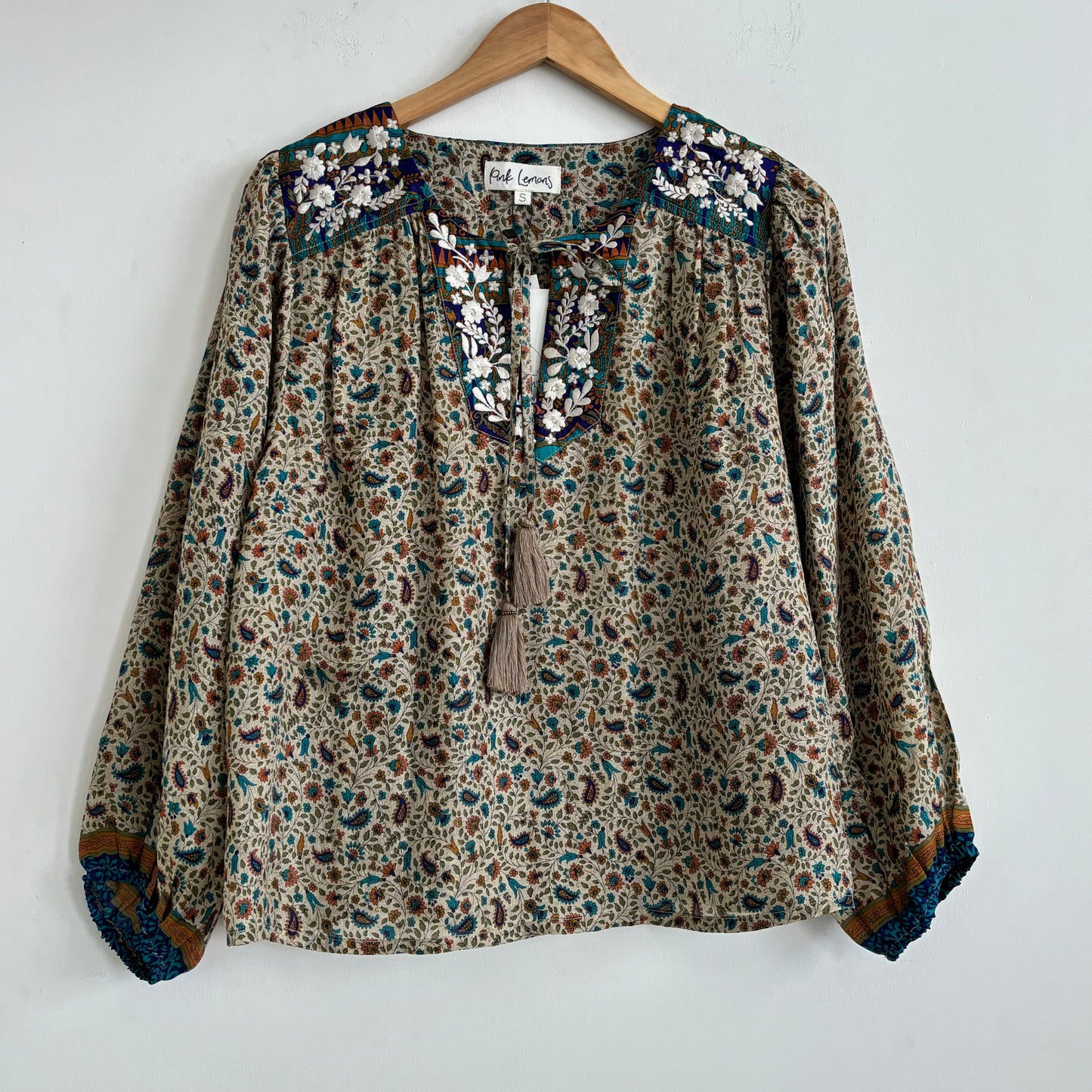 Lolita Embroidered Silk Blouse 183 - S