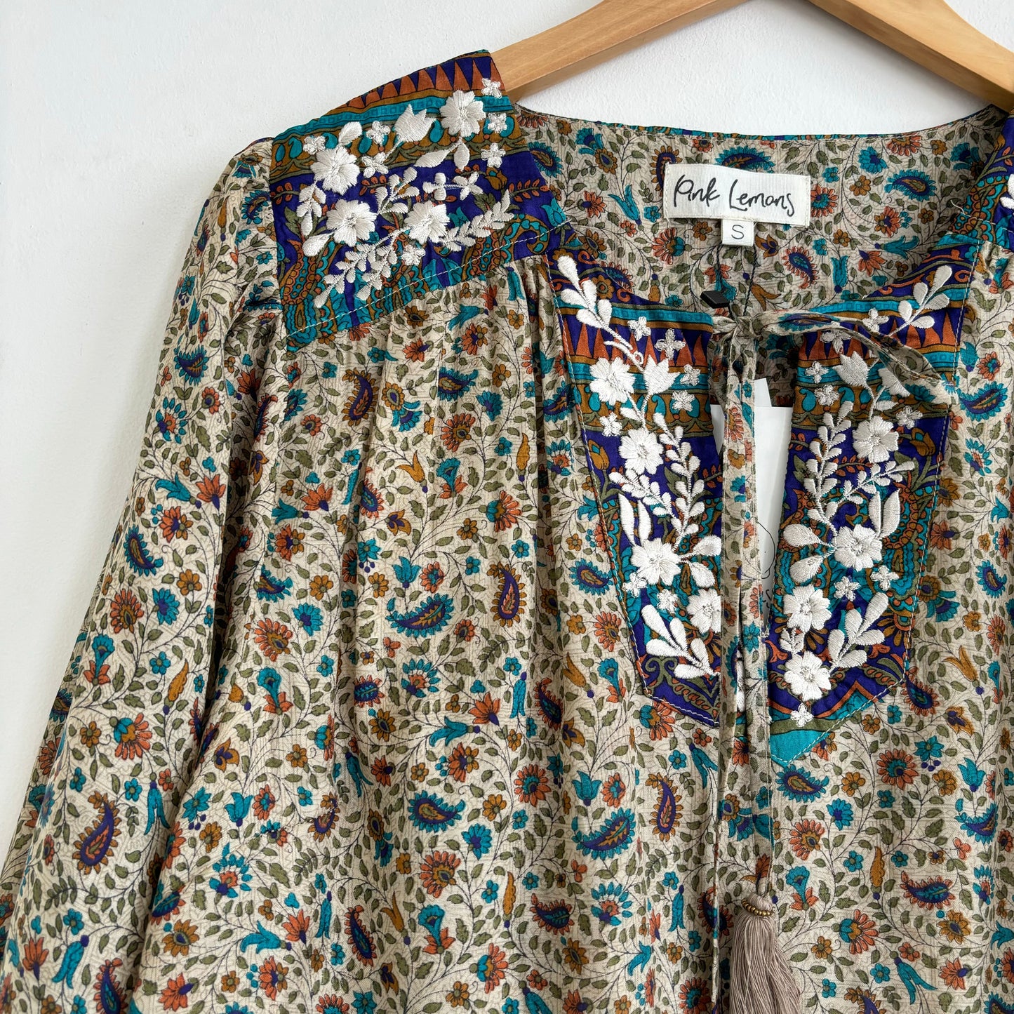 Lolita Embroidered Silk Blouse 183 - S