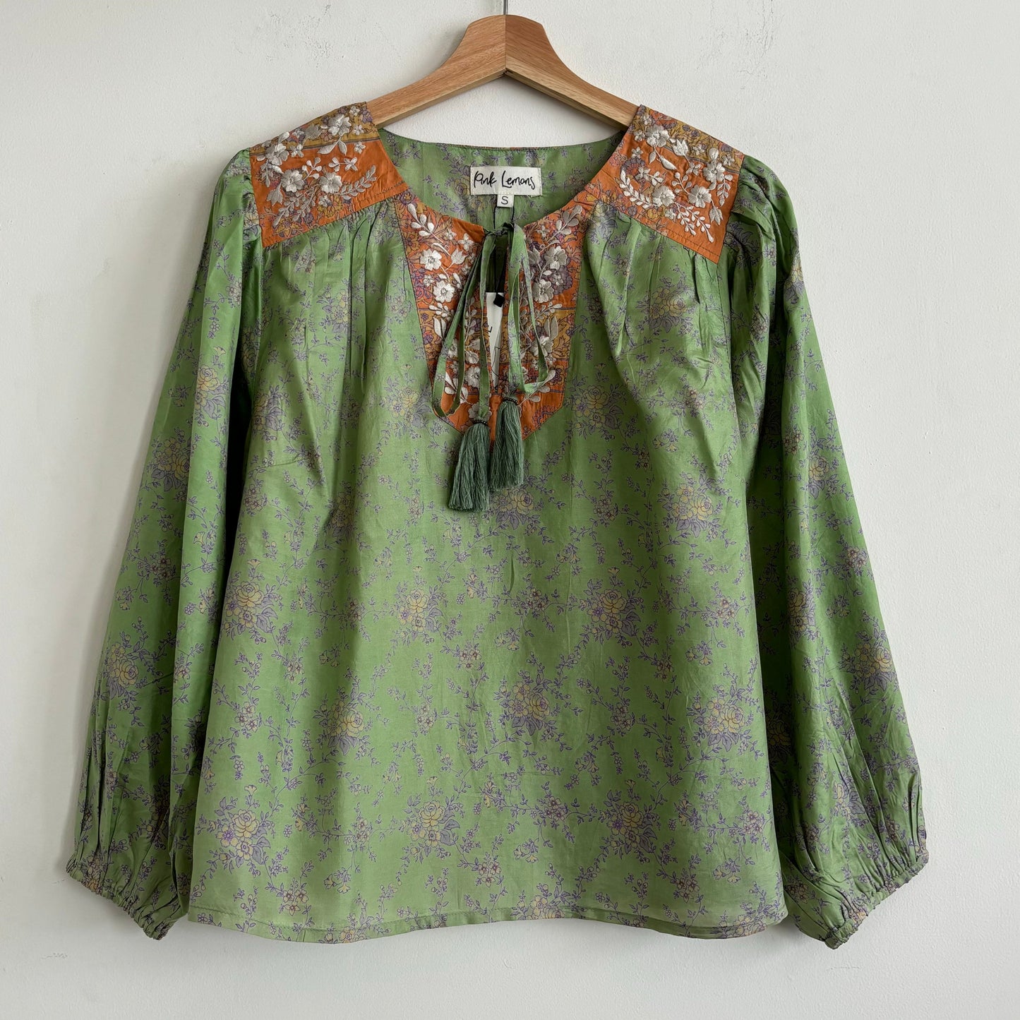 Lolita Embroidered Silk Blouse 182 - L