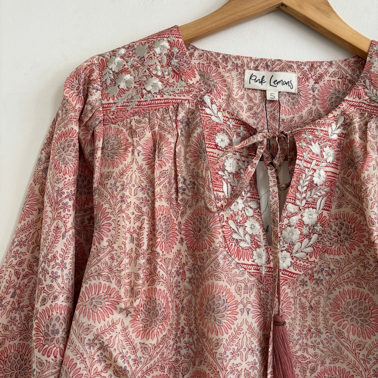 Lolita Embroidered Silk Blouse 181 - S