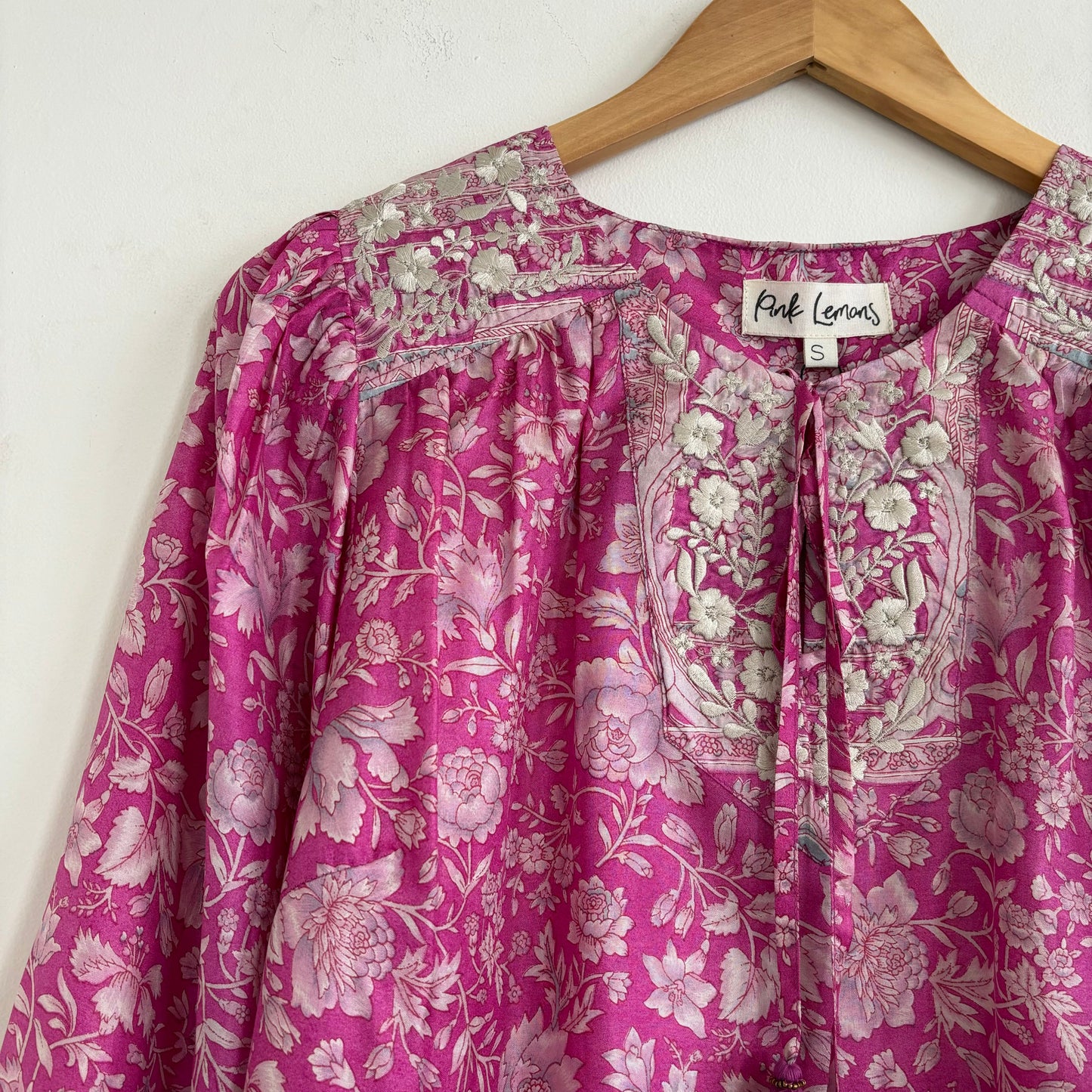 Lolita Embroidered Silk Blouse 178 - S