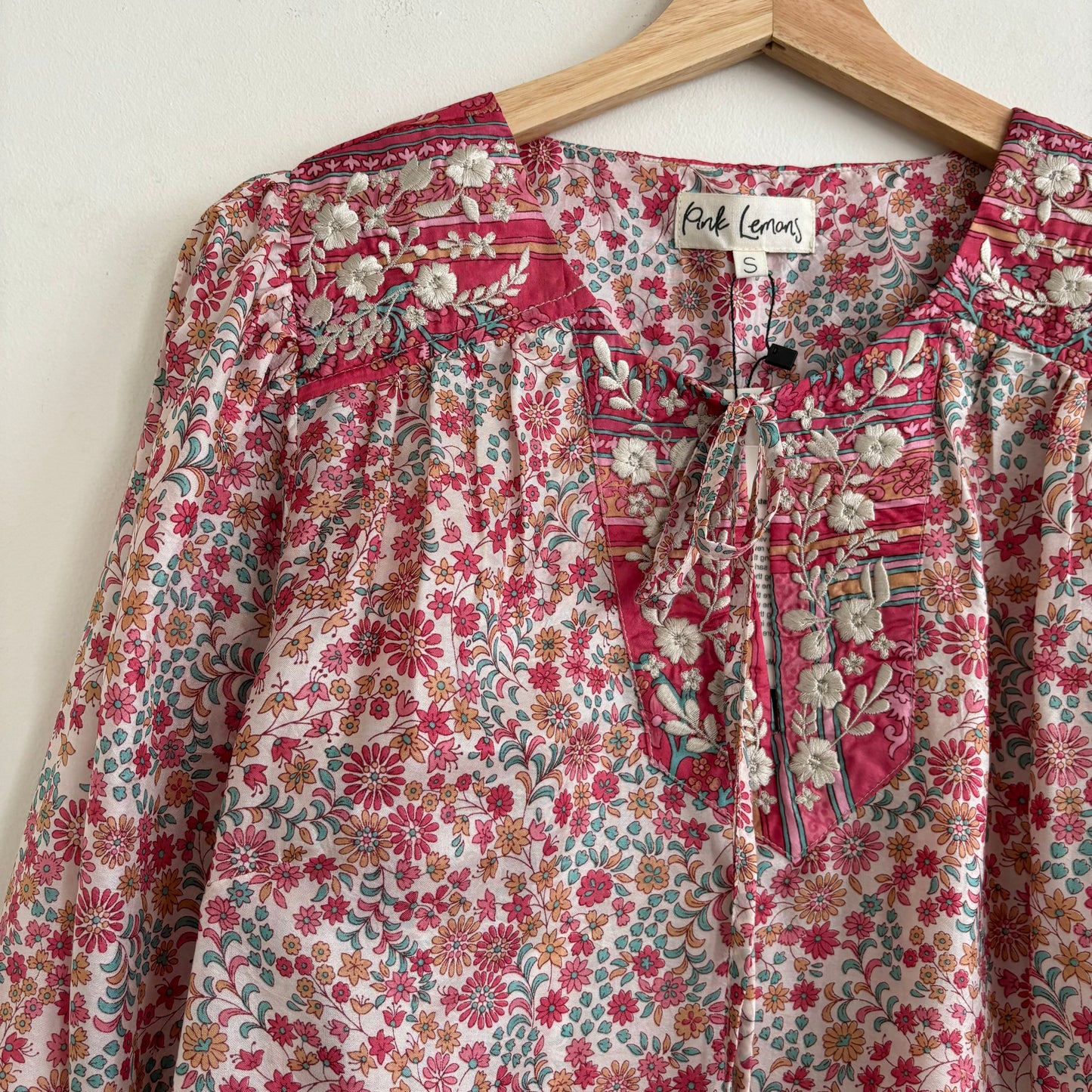 Lolita Embroidered Silk Blouse 176 - L