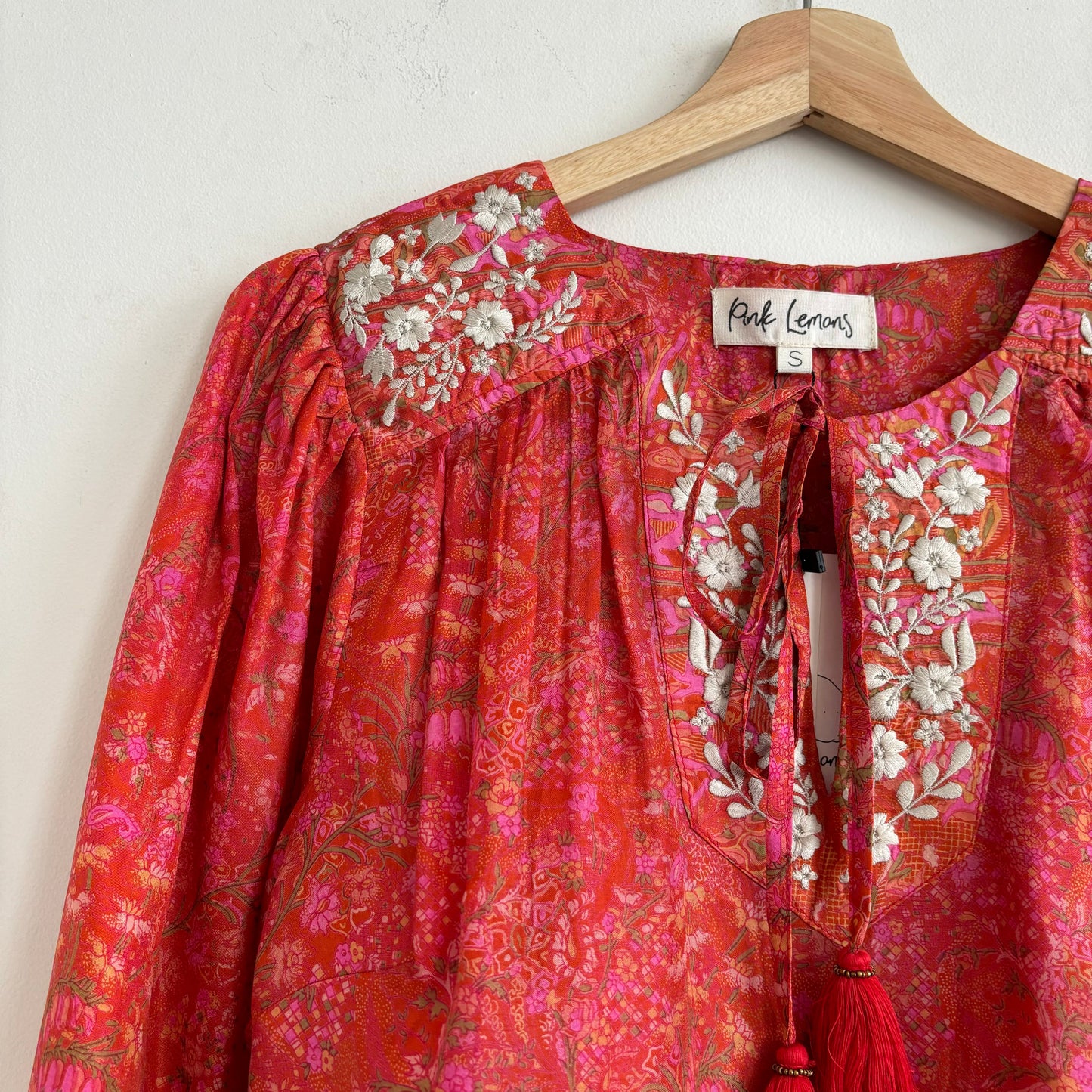 Lolita Embroidered Silk Blouse 173 - L