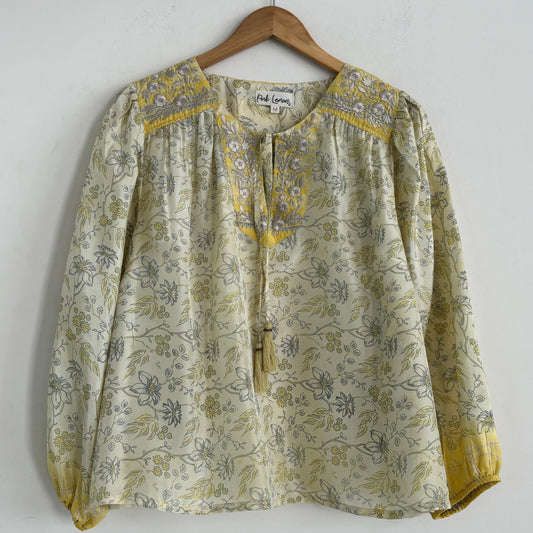 Lolita Embroidered Silk Blouse 171 - M