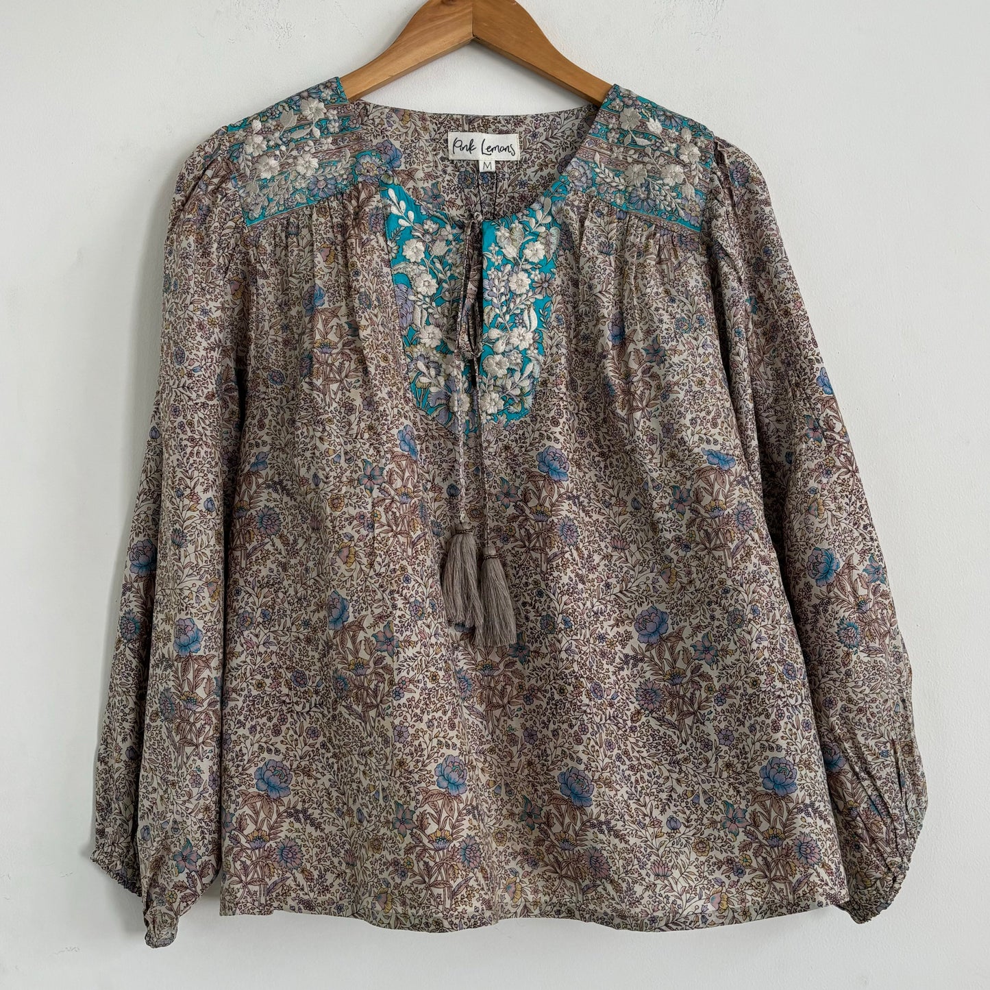 Lolita Embroidered Silk Blouse 169 - M