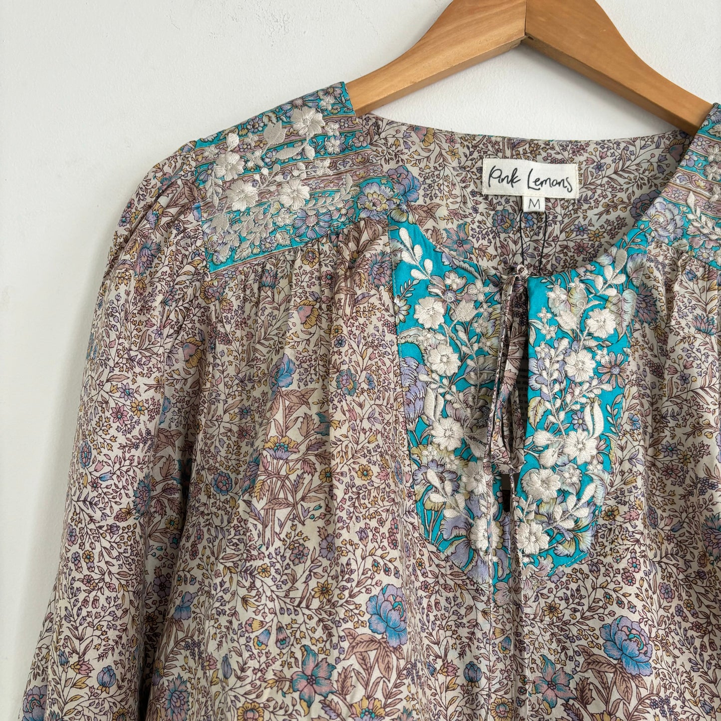 Lolita Embroidered Silk Blouse 169 - M