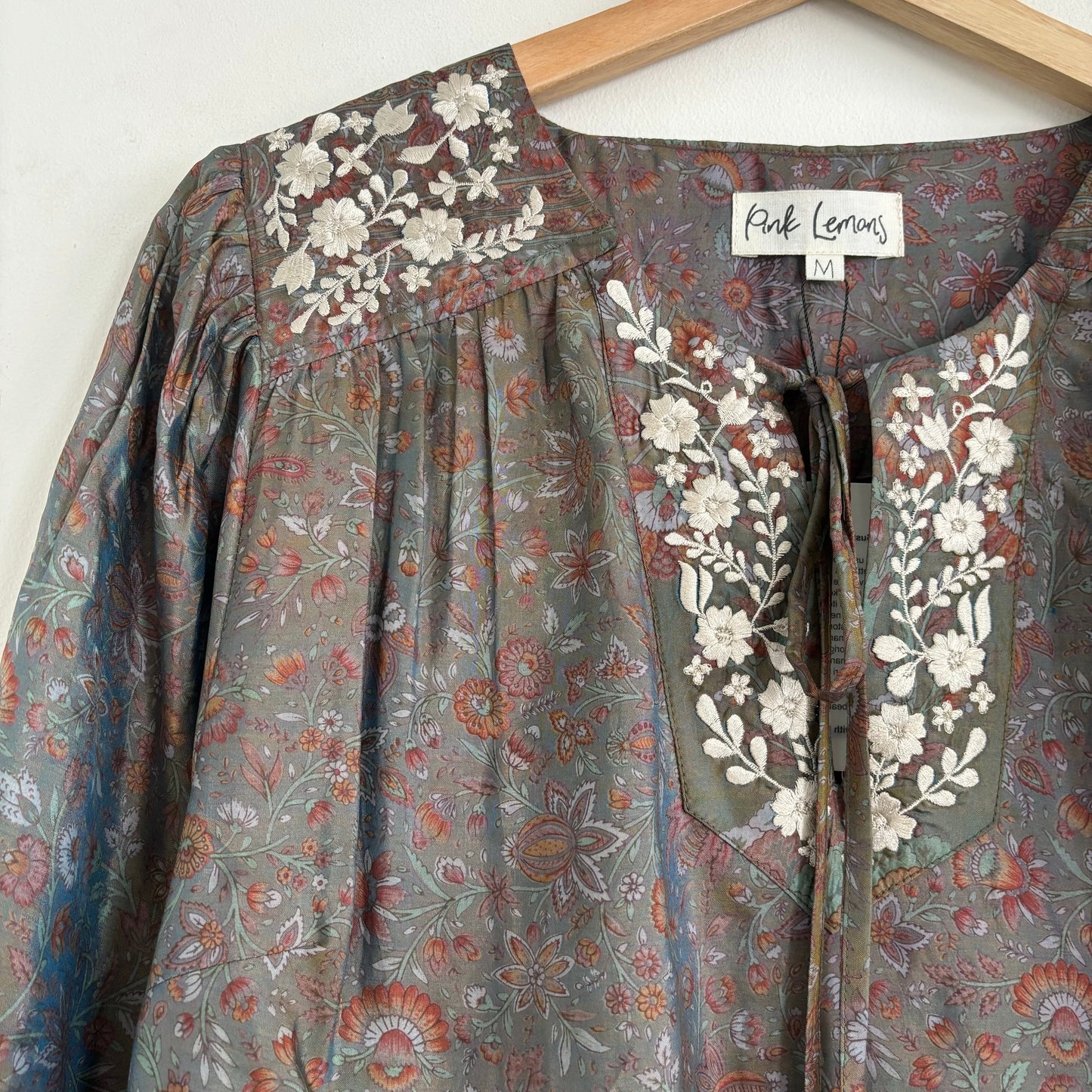 Lolita Embroidered Silk Blouse 168 - M