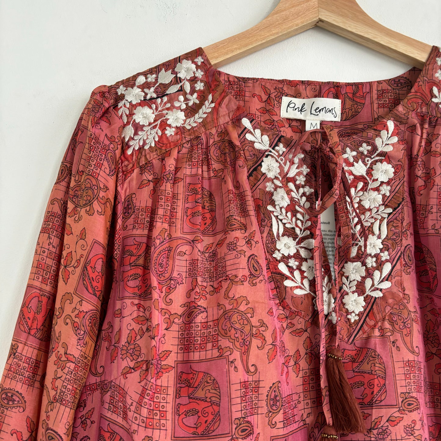 Lolita Embroidered Silk Blouse 166 - M