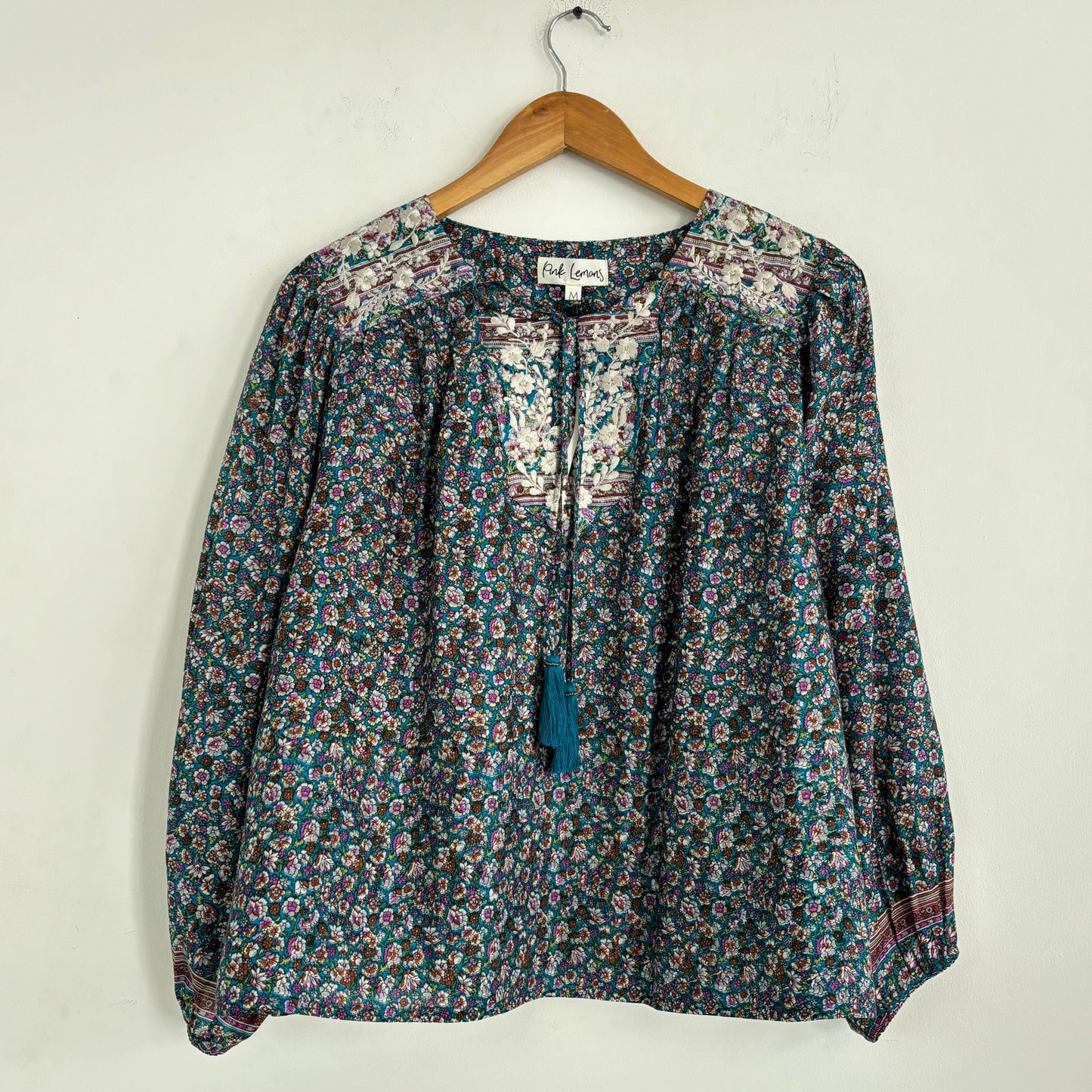 Lolita Embroidered Silk Blouse 163 - M