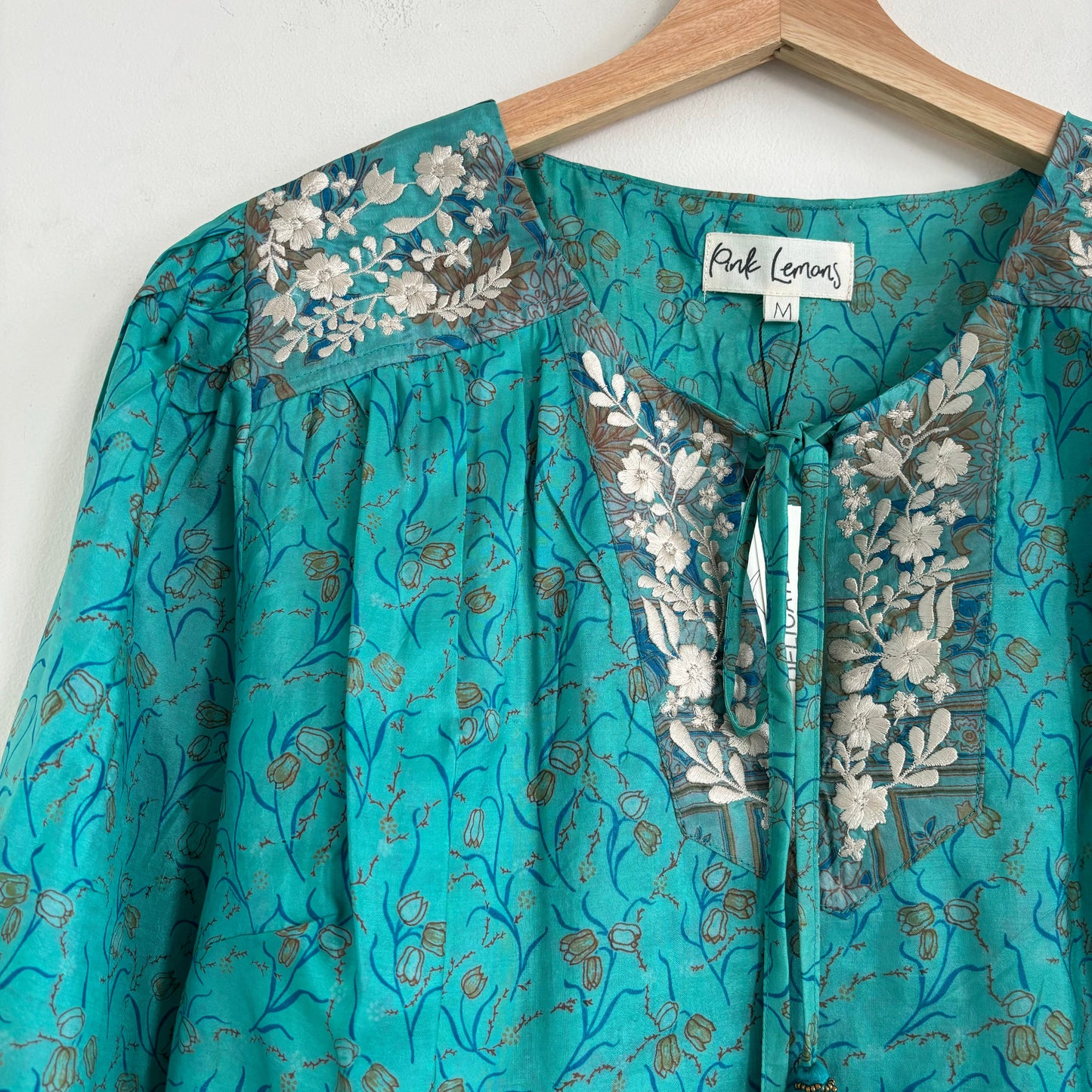 Lolita Embroidered Silk Blouse 162 - M