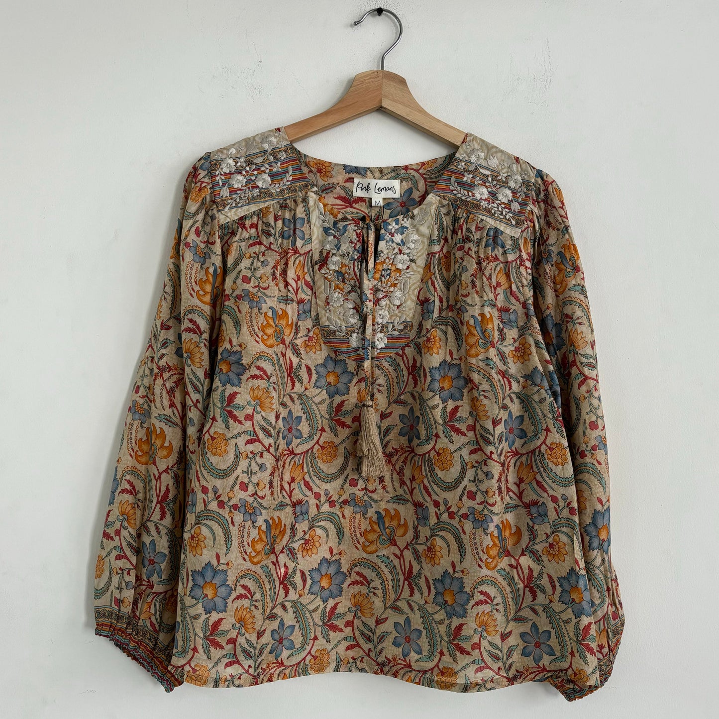 Lolita Embroidered Silk Blouse 161 - M