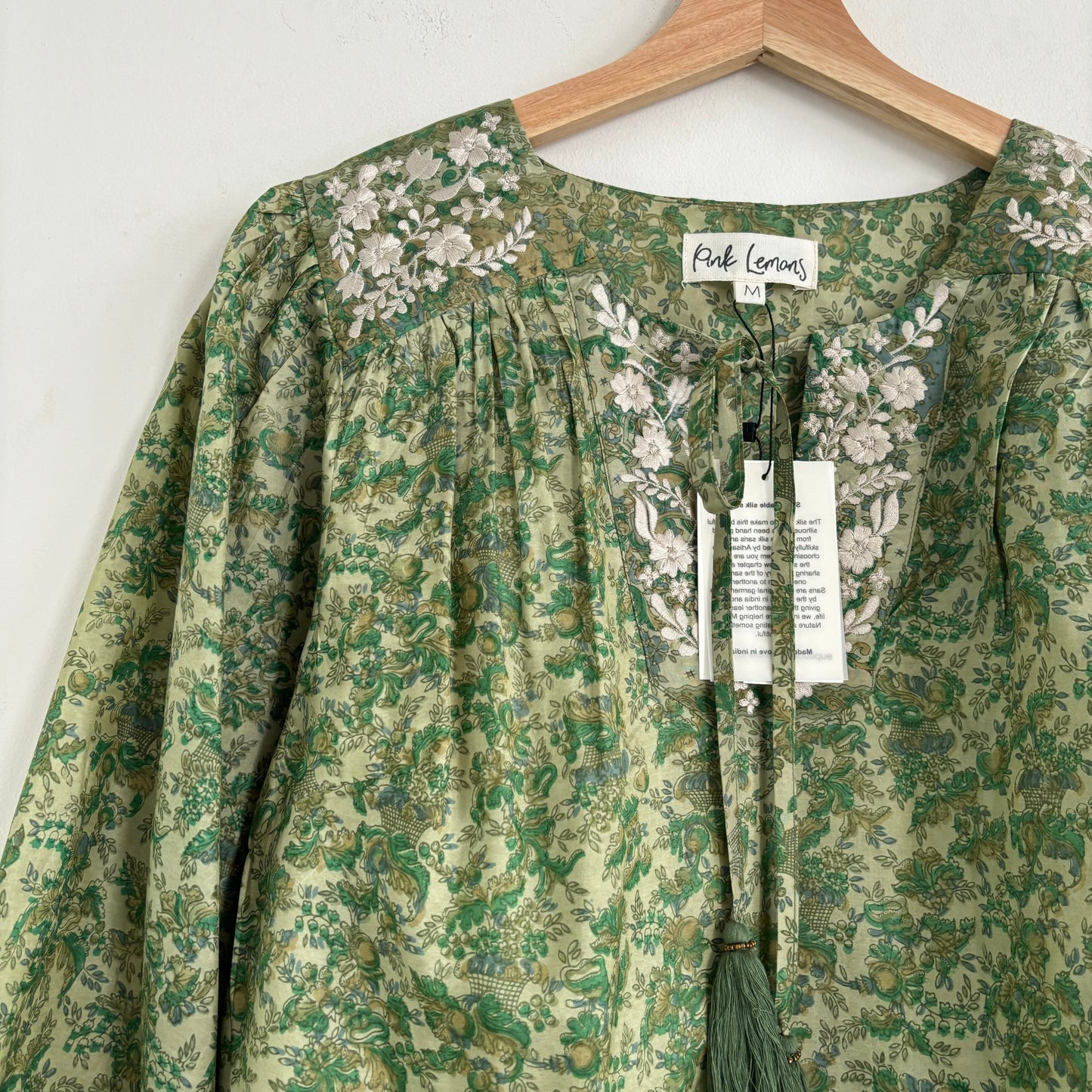 Lolita Embroidered Silk Blouse 159 - M