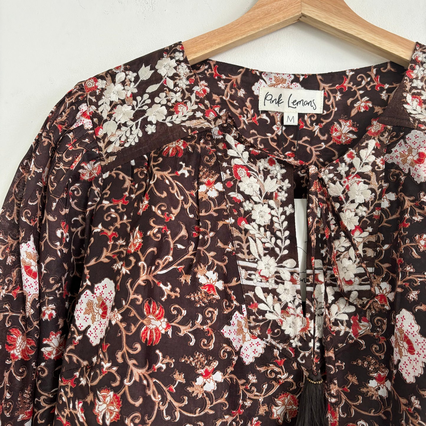 Lolita Embroidered Silk Blouse 157 - M