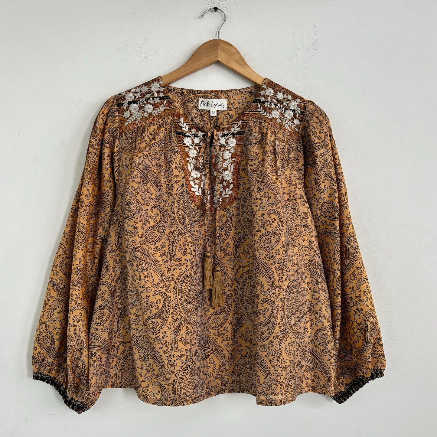 Lolita Embroidered Silk Blouse 148 - M