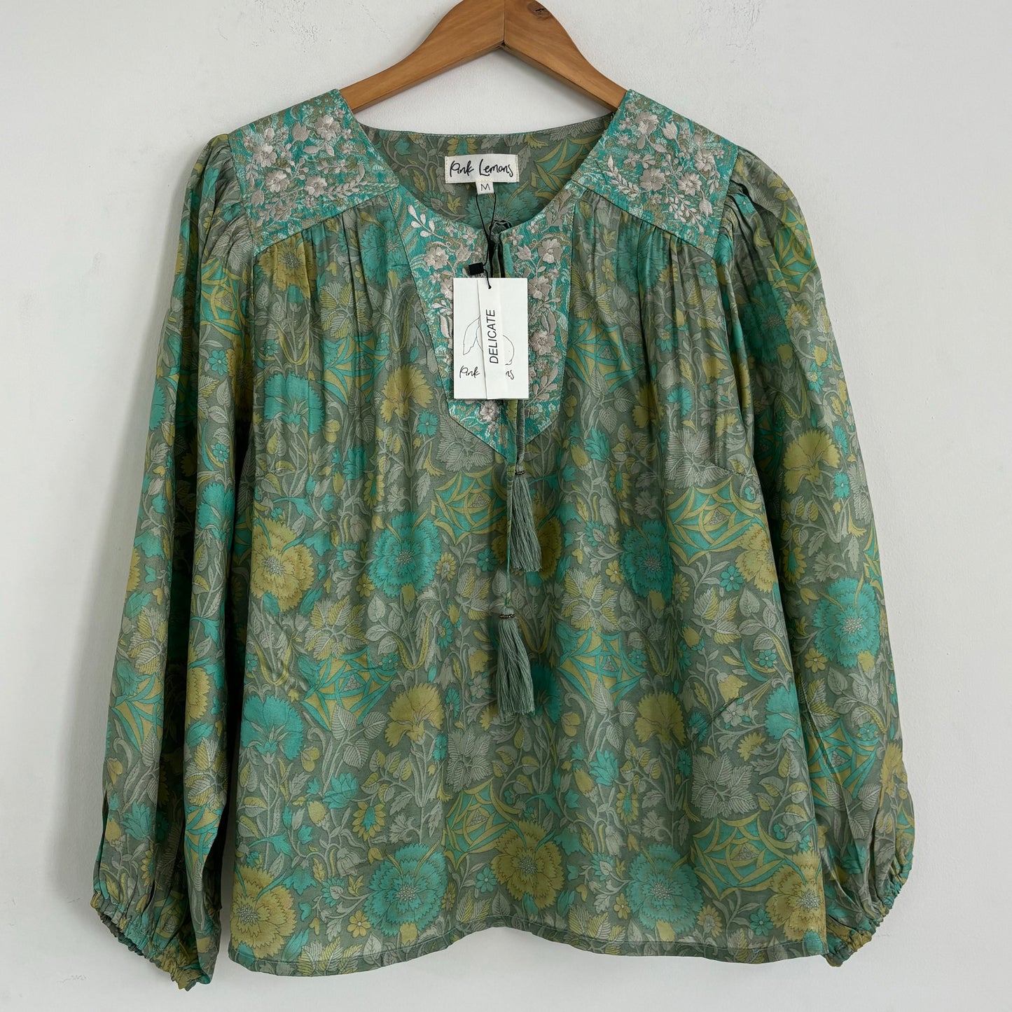 Lolita Embroidered Silk Blouse 147 - M