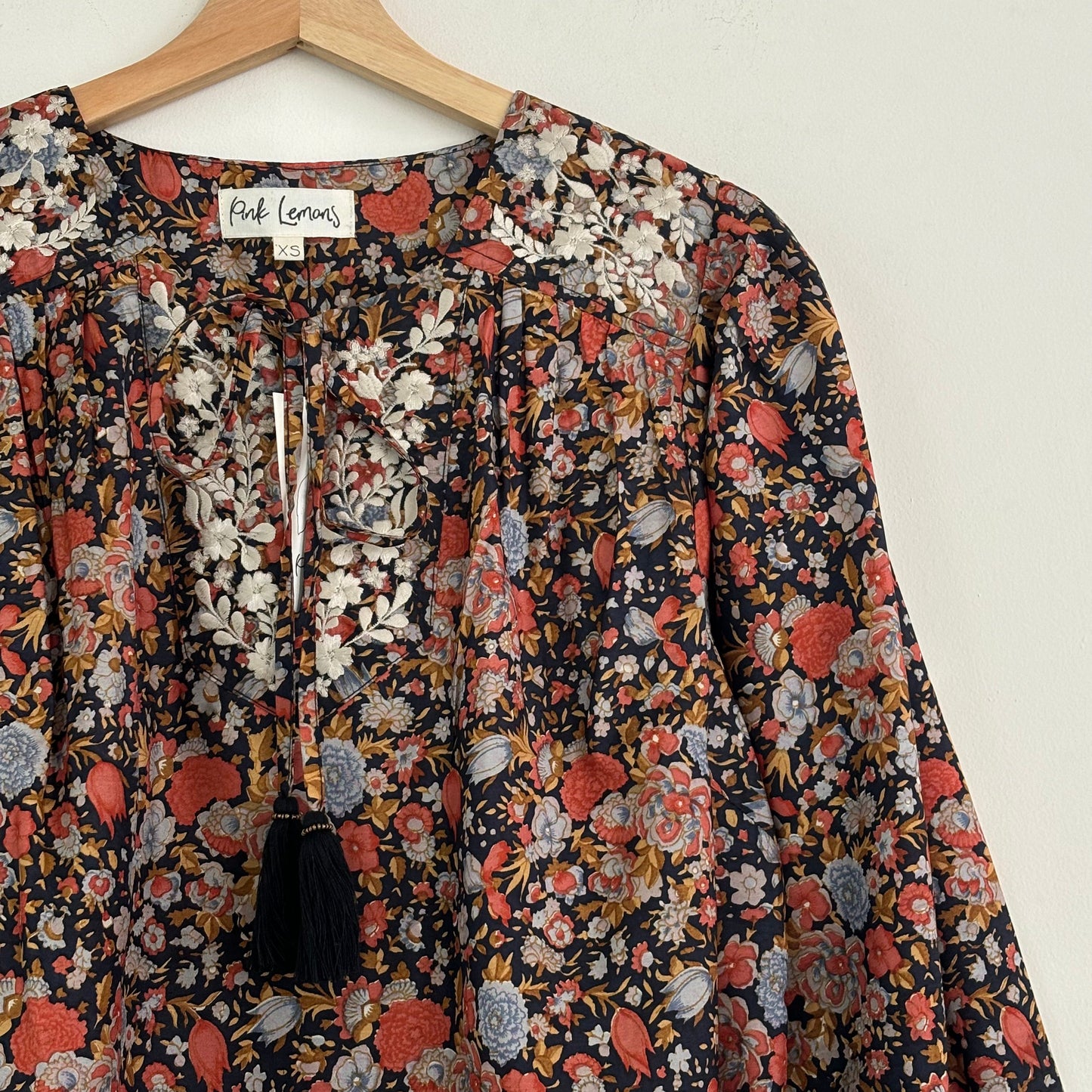 Lolita Embroidered Silk Blouse 139 - XS