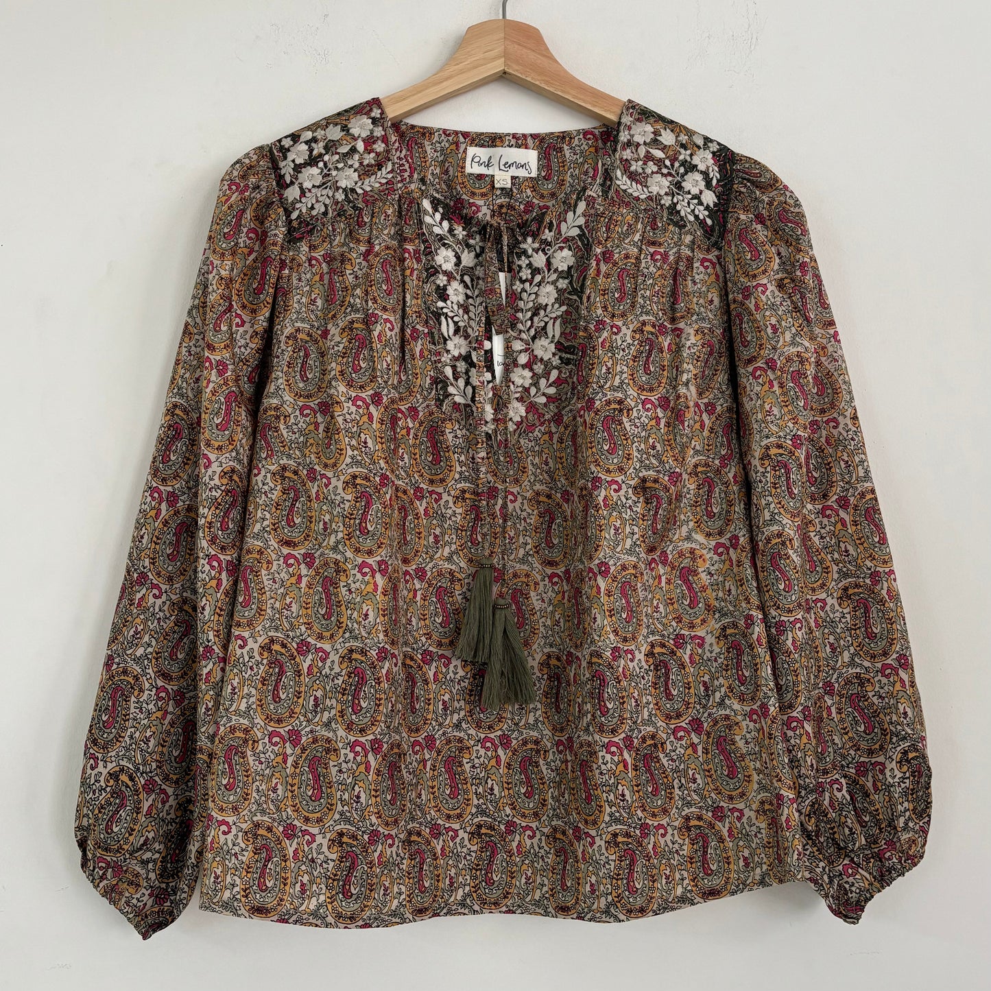 Lolita Embroidered Silk Blouse 137 - XXL