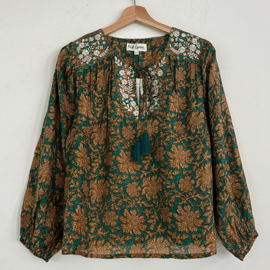 Lolita Embroidered Silk Blouse 123 - XXXL