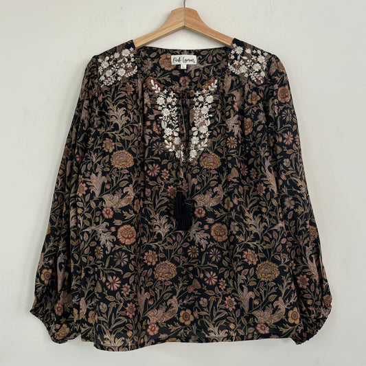 Lolita Embroidered Silk Blouse 131 - L