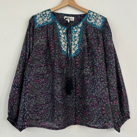 Lolita Embroidered Silk Blouse 119 - L