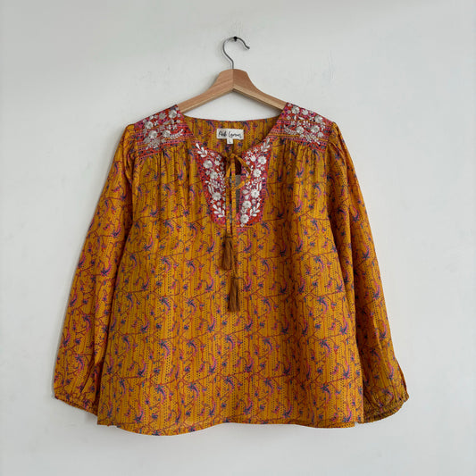 Lolita Embroidered Silk Blouse 125 - S