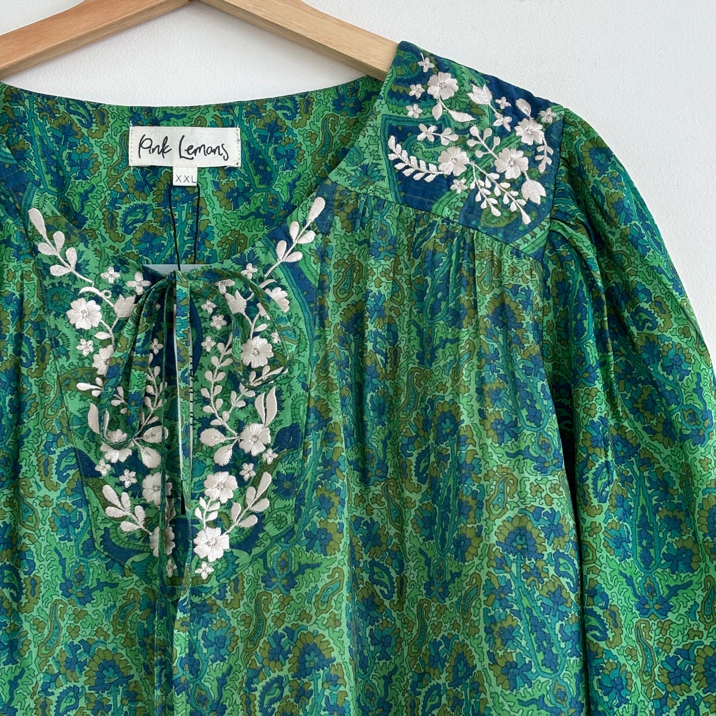 Lolita Embroidered Silk Blouse 102 - XS