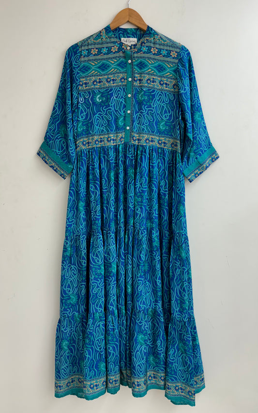 Prairie Round Neck Silk Dress 240 - L