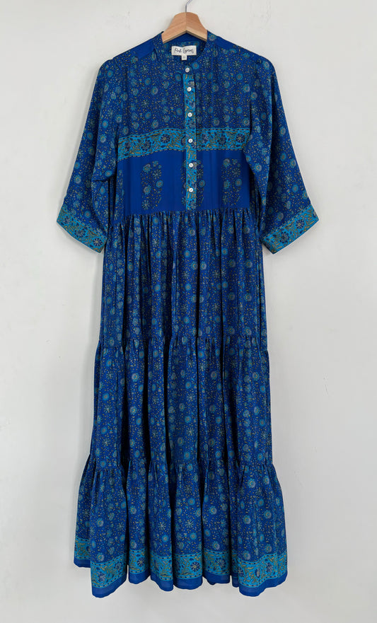 Prairie Round Neck Silk Dress 254 - M