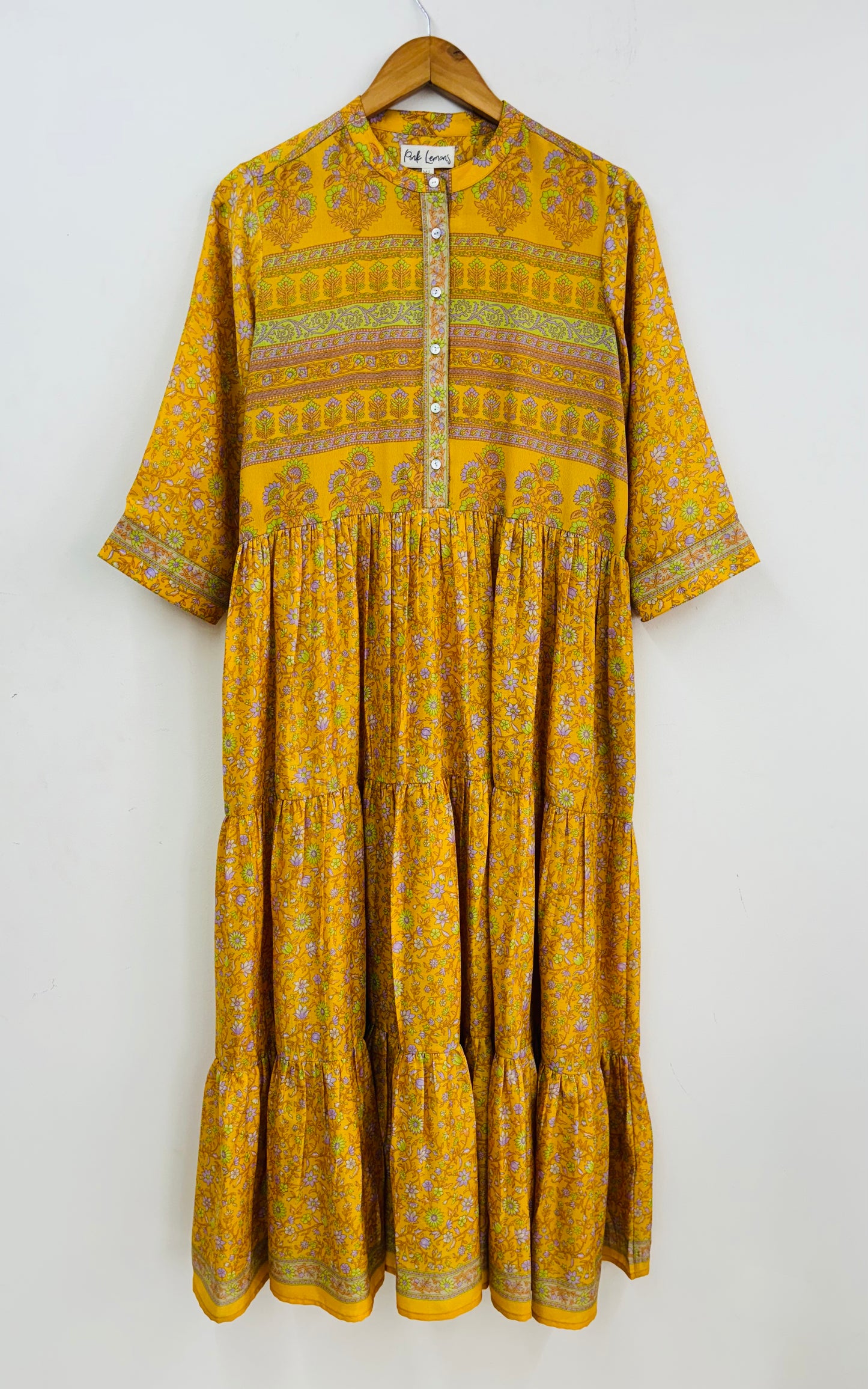 Prairie Round Neck Silk Dress 302 - XL