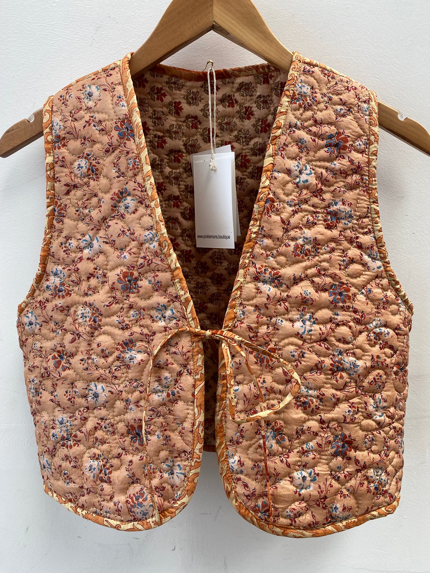 Melissa Silk Reversible Waistcoat M - 093