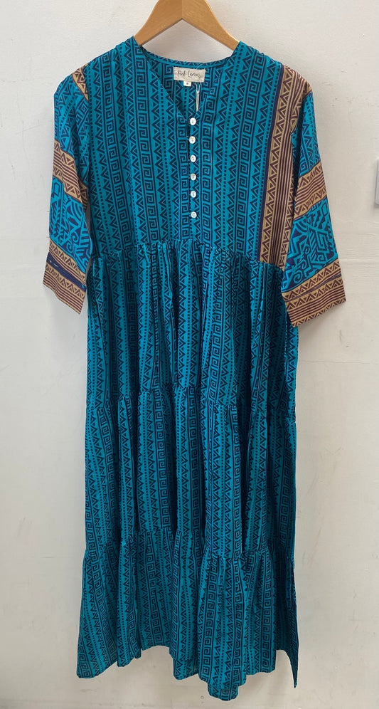 Prairie V-neck Silk Dress S - 068