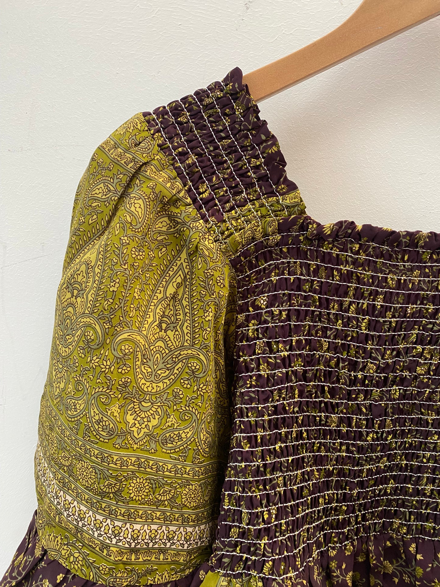 Joelyn Silk Smock Blouse -  S -  012