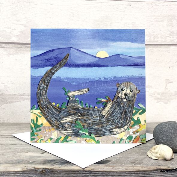 Otter Greeting Card